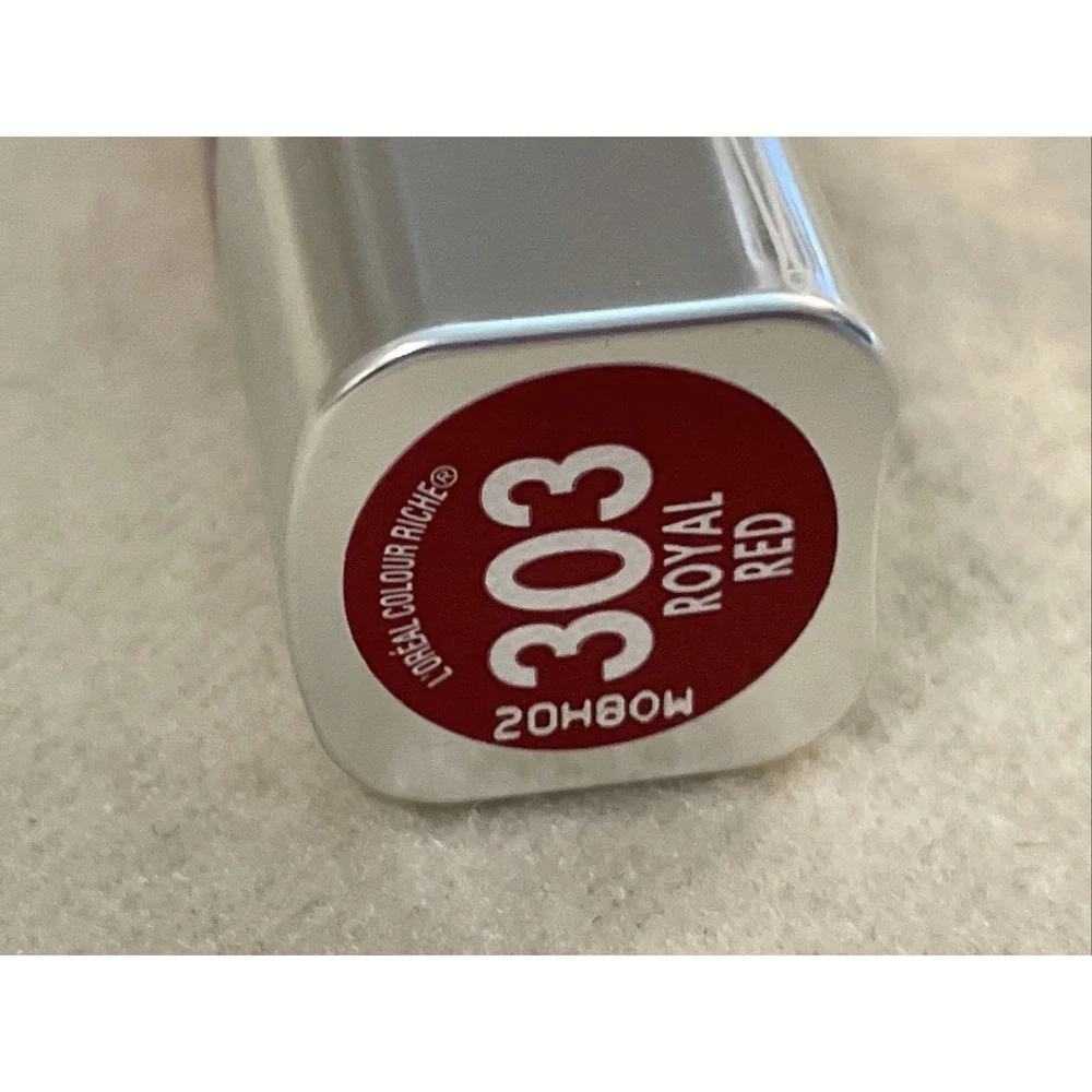 L'Oréal Colour Riche Anti-Aging Lipstick #303 Royal Red New Discontinued